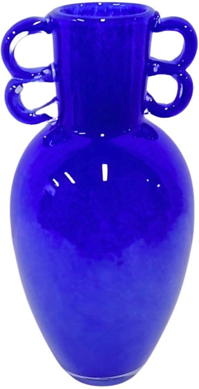 Hd collection vaas glas blauw 14.5x14.5x30cm
