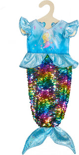 Puppenkleid-Meerjungfrau mit Pailletten, 28-35 cm