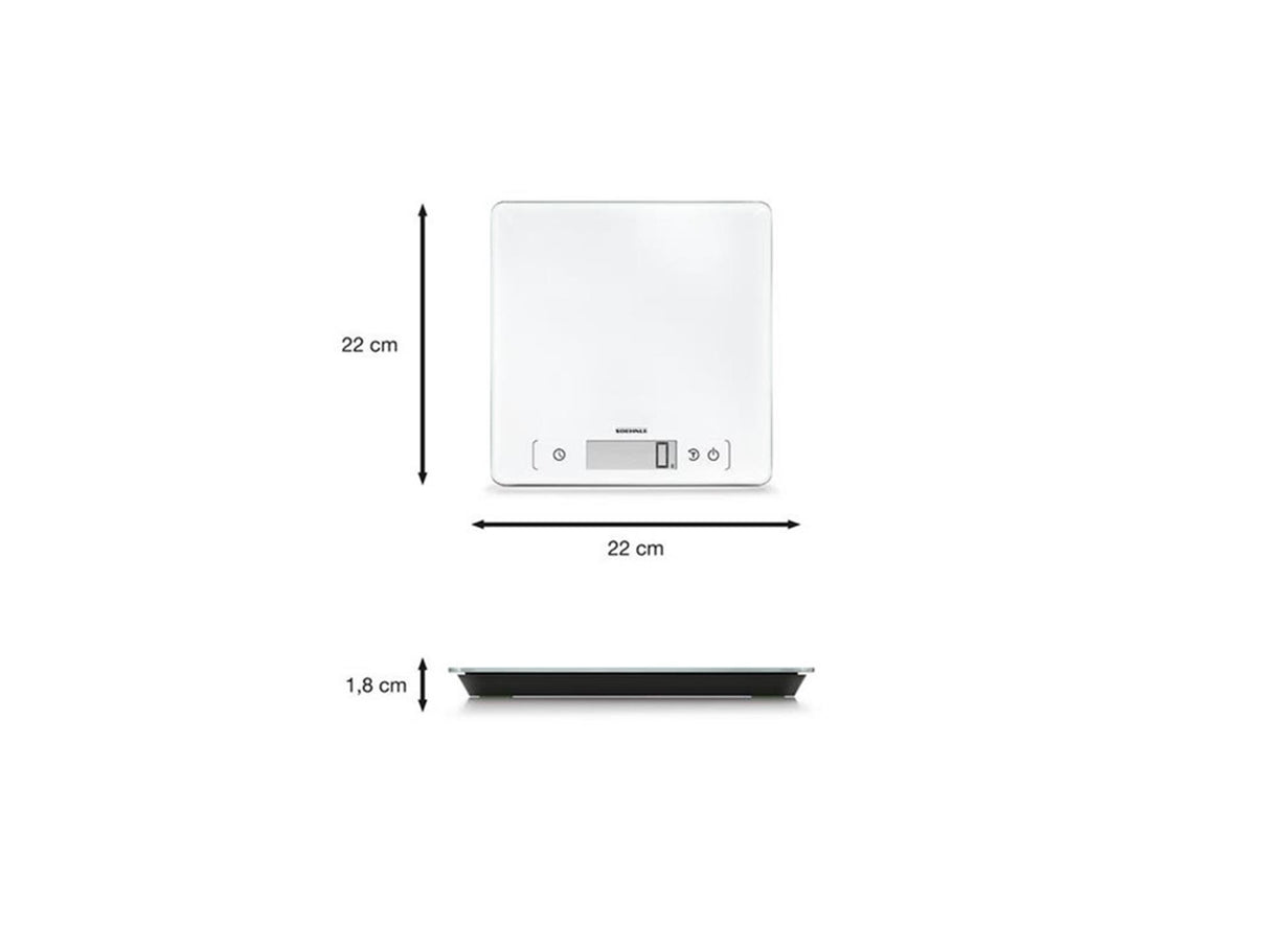 Soehnle 61505 Page Comfort 400 Küchenwaage weiß
