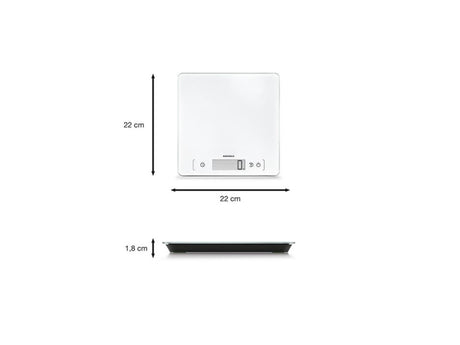 Soehnle 61505 Page Comfort 400 Küchenwaage weiß