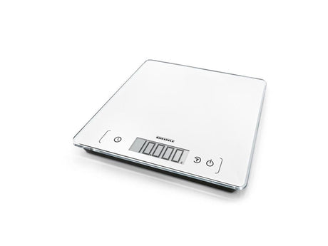 Soehnle Küchenwaage Page Comfort 400 – digital – extra große Wiegefläche – 1 Gramm Genauigkeit – bis 10 kg – weiß