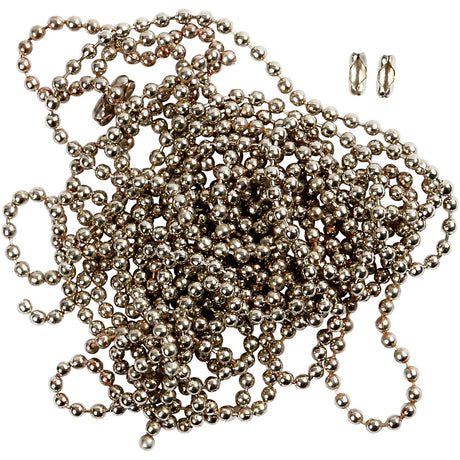 Creativ Company Kugelkette, D 1,5 mm, versilbert, 3 m 1 Rolle