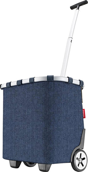 Reisenthel carrycruiser boodschappentrolley - 40l - herringbone donkerblauw