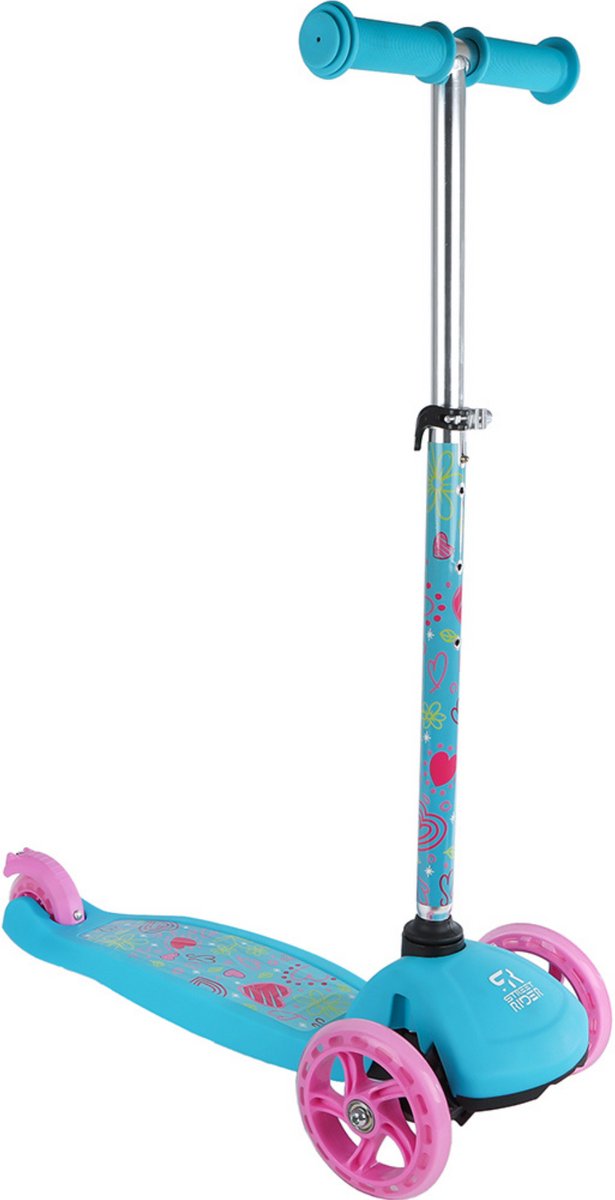 Street Rider 3-Rad-Roller mit verstellbarem Lenker ABEC 7 Pink