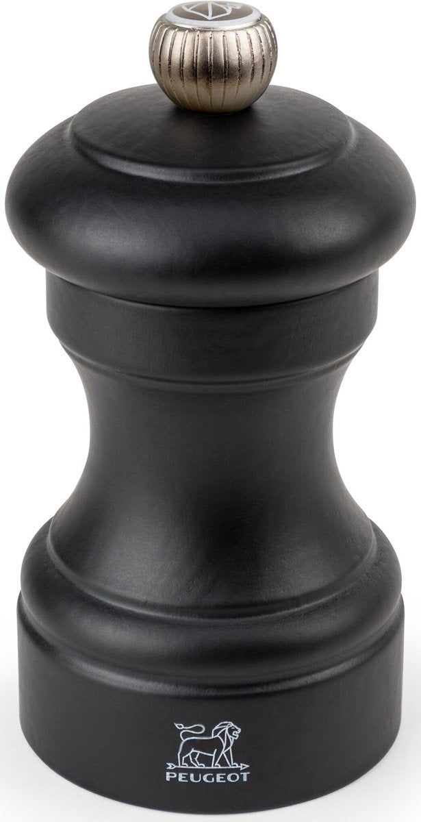 Peugeot Bistro Salzmühle 10 cm – mattschwarz – Buchenholz