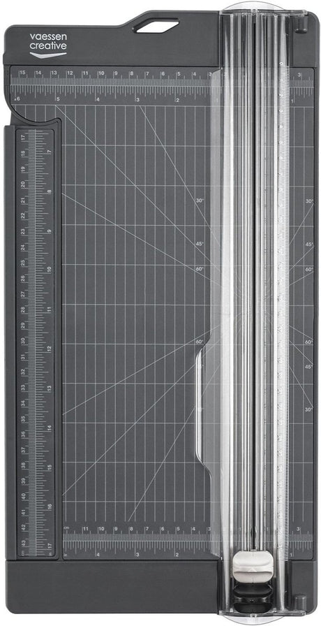 Vaessen kreativer Papierschneider mit Rillfunktion – 15 x 30,5 cm – Graphit