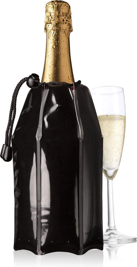 Vacuvin Vacu Vin Champagnerkühler aktiv 1 Liter 15,5 x 21,5 cm schwarz