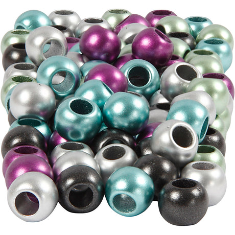 Kreativunternehmen https: www.cchobby.nl pony-beads-d-10-mm-hole size-4-mm-about-145-piece-metallic-colors-60-gr-125-ml-1-box