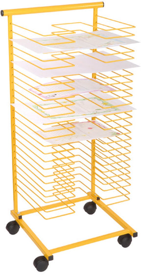 Weplay eduplay droogrek papier geel - stevig metalen kunstwerk droogrek.