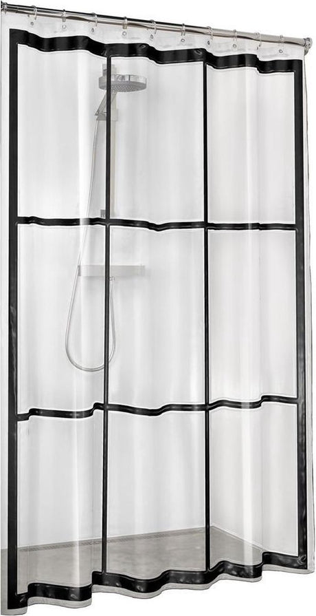 Dichtungsfeuchen -Duschvorhang Brix transparent