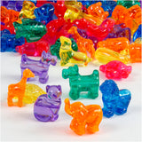 Creativ Company Figurenperlen, Größe 25 mm, Lochgröße 4 mm, ca. 220 Stück, verschiedene Farben, 700 ml 1 Karton