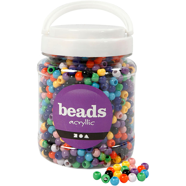 Kreativunternehmen https: www.cchobby.nl pony-beads-d-8-mm-hole size-4-mm-ca. 2280-piece-various-colors-415-gr-700-ml-1-box