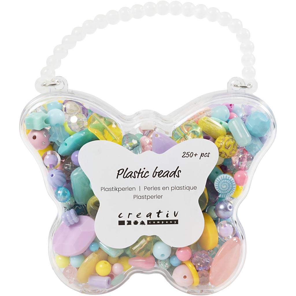 Kreativunternehmen https: www.cchobby.nl plastic-beads-d-5-35-mm-hole size-1-8-mm-various-colors-193-gr-300-ml-1-box
