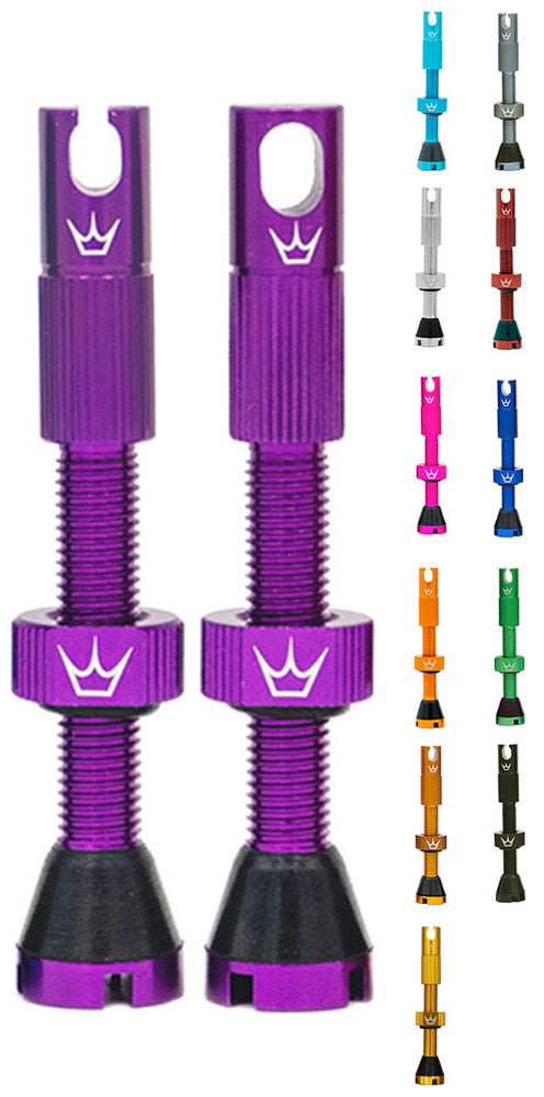 Peaty's chris king mk2 tubless valves - 60mm | matte mango