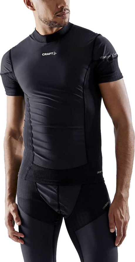 Craft Active Extreme X Wind SS M Herren-Thermoshirt – Schwarz – Granit