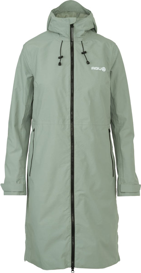 Agu seq ii - regenjas - dames - poncho functie - winddicht en waterdicht - 13k - ademend - ventilatiepaneel - groen - m