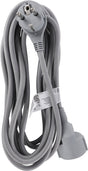 Q-Link-Verlängerungskabel - geerdet - flach - 3 x 1,5 mm² - 5 m - Textil - Silber