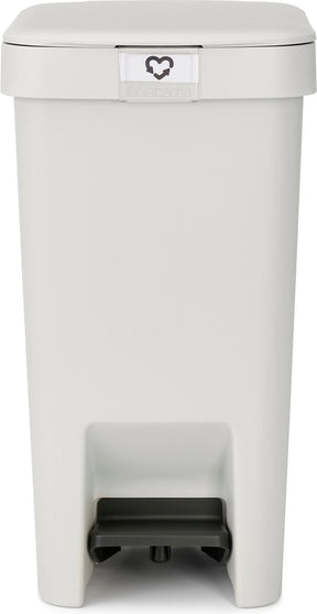 Brabantia stepup prullenbak - pedaalemmer - 10 liter - light grey