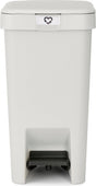 Brabantia stepup prullenbak - pedaalemmer - 10 liter - light grey