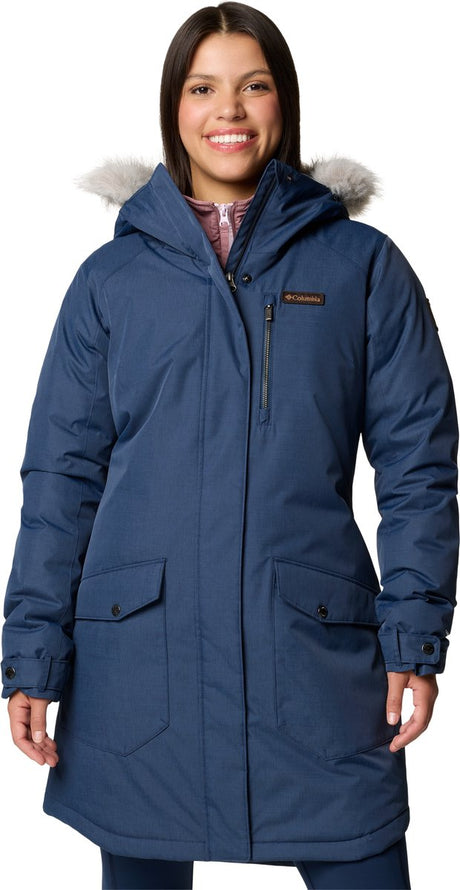 Columbia Suttle Mountain™ Long Insulated Jacket Damen Outdoorjacke – Collegiate Navy – Größe S
