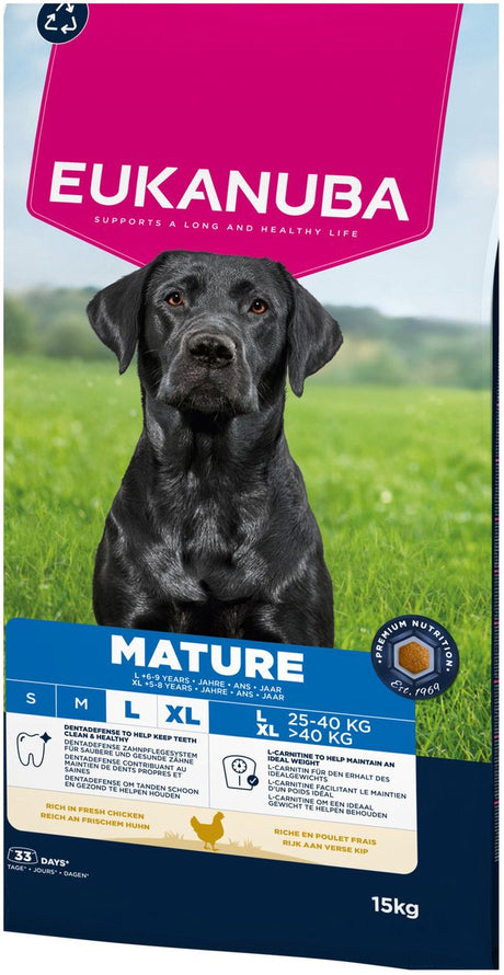 Eukanuba reifes Huhn großer Rassen – Hundefutter – 15 kg