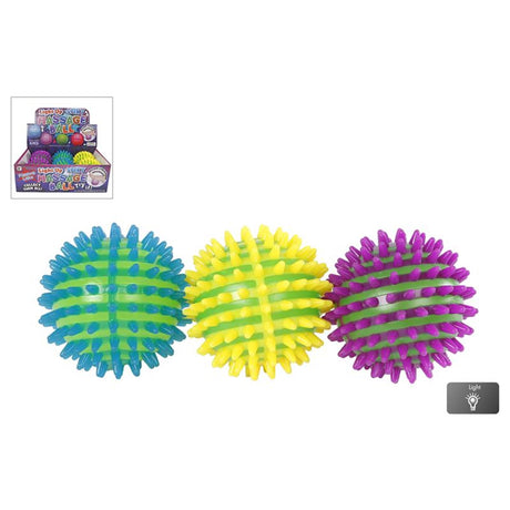 Hüpfball Spikey mit Licht 9cm