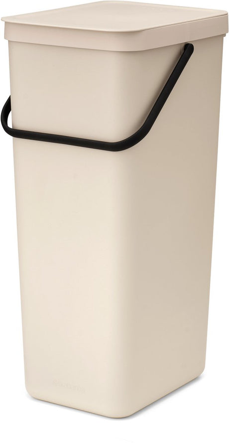 Brabantia Sort Go Abfallbehälter – 40 l – sanftes Beige