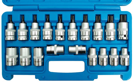 SW Stahl SW-Stahl Steckschlüsselsatz Profi-Torx-Einsätze 16-teilig