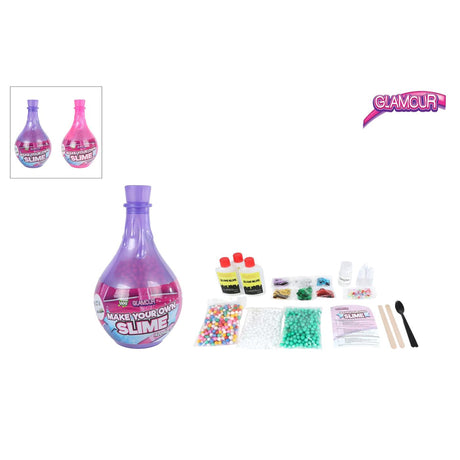Glamour Schleim-Set zum Selbermachen in einer magischen Flasche, 2-fach sortiert