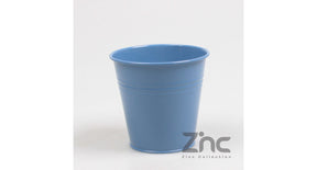 Pot blue distant gegalvaniseerd h10 cm