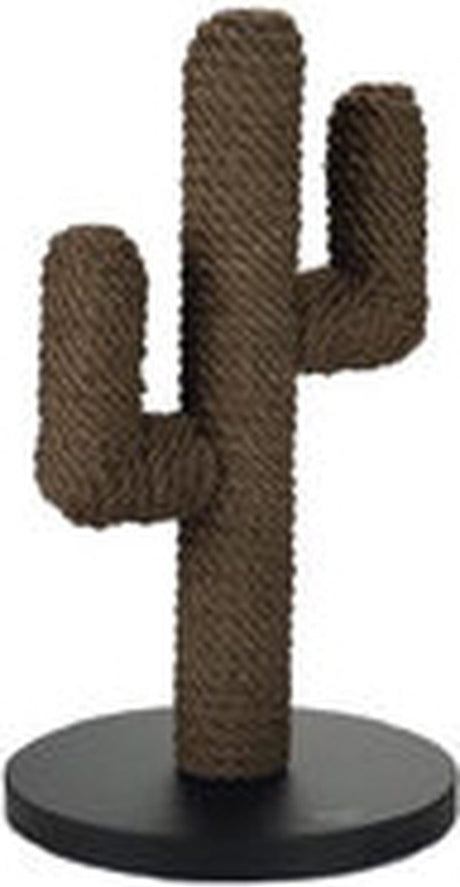 Entworfen von Lotte Kaktus-Kratzbaum für Katzen – Kratzbaum Holz – 3 Pfosten – Schwarz – 35 x 35 x 60 cm