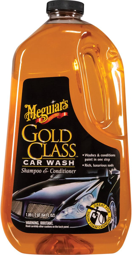 Meguiar's Meguiar's Gold Class Autowaschanlage – 1,89 l – Luxus-Auto-Shampoo-Conditioner – Glanzlackpflege