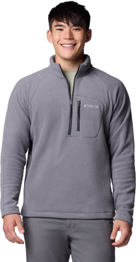 Columbia fast trek iii ½ zip heren fleece trui sweater 1553511 024 grijs xxl