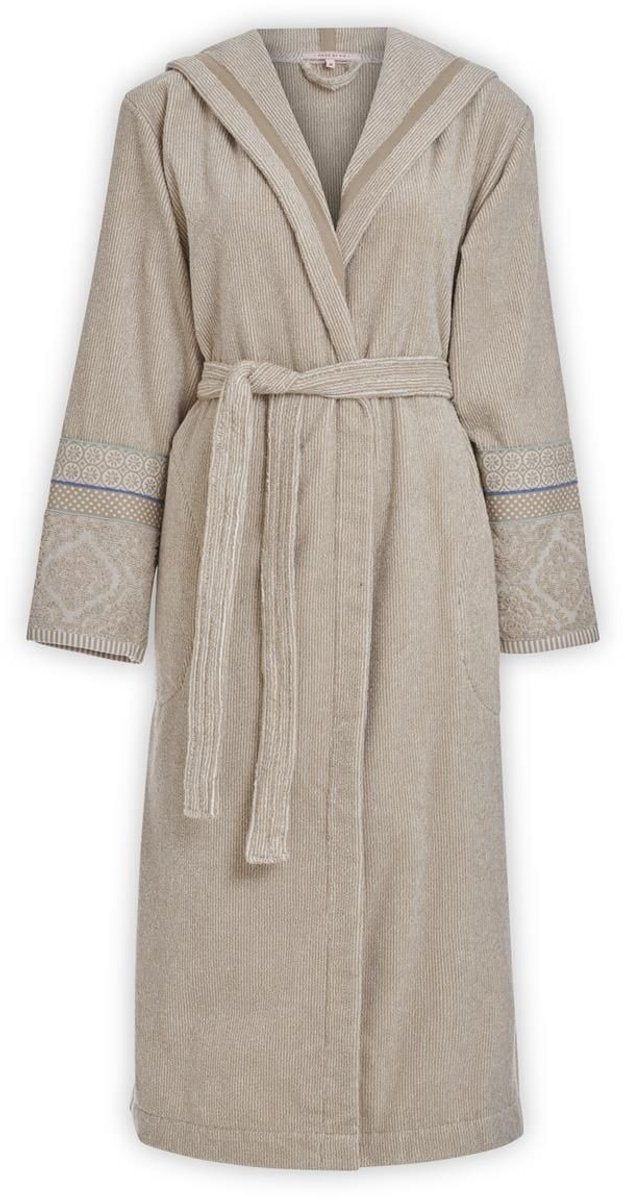 Pip studio soft zellige badjas - khaki - l