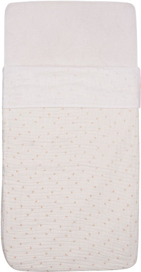 Jollein baby laken wieg - 75x100cm - slub - ivory