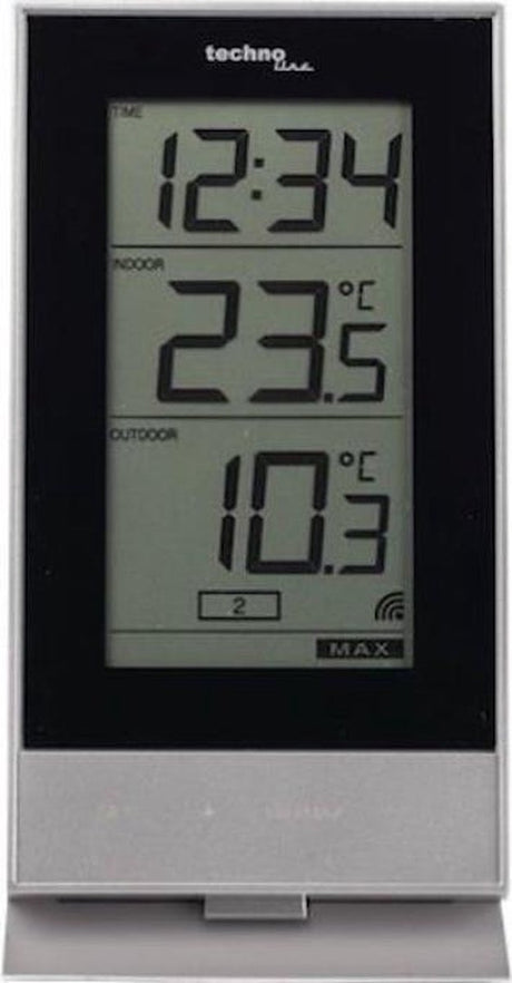 Technoline Wetterstation ws 9900 – 85 x 166 x 56 mm – weiß – mit 1 Außensensor – tl-ws9900