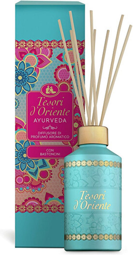 Tesori d'oriente ayurveda - geurstokjes - luksus dyfuzor - 200ml - aromaten van het oosten