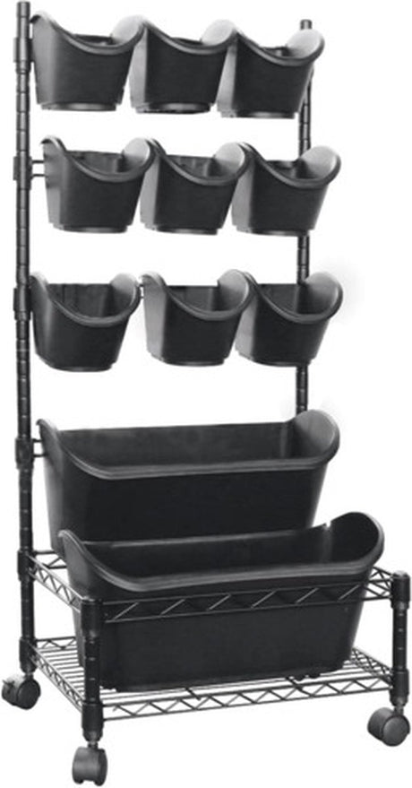 Natur – vertikale Gartenarbeit mit Metallrahmen – H84 x 48 cm – Komplettset