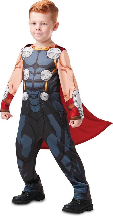 Rubies France – klassisches Thor-Animationsserienkostüm für Kinder – 122 128 (7–8 Jahre)