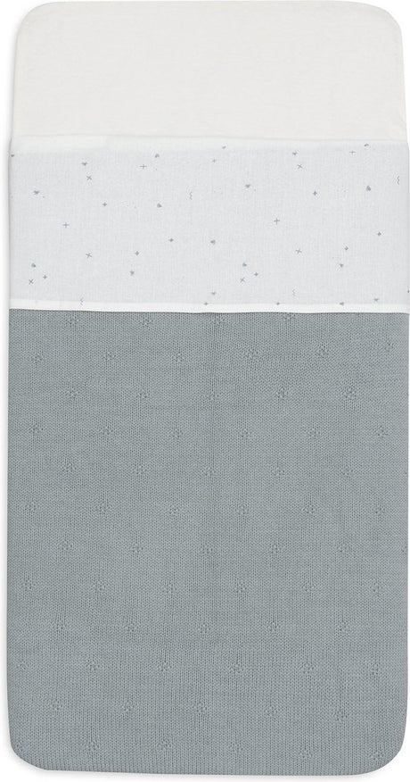 Jollein - baby laken wieg - 75x100cm - babybed - katoen - twinkling sea green