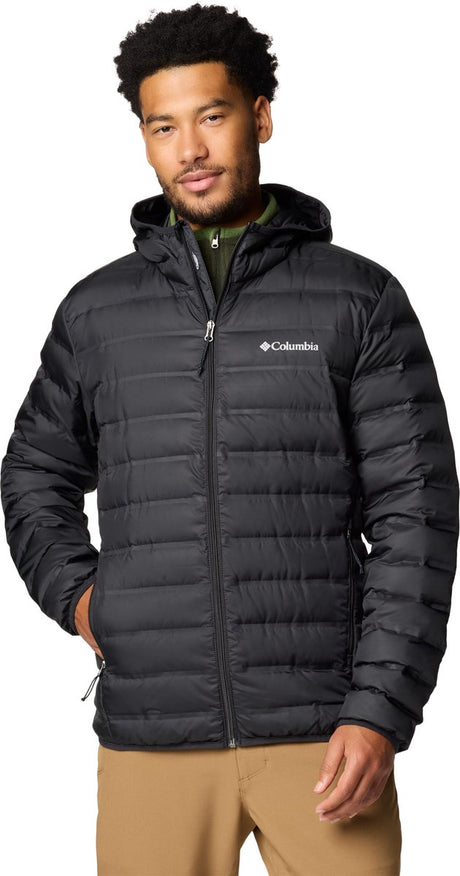 Columbia lake 22™ ii down hooded jacket heren outdoorjas - black xl