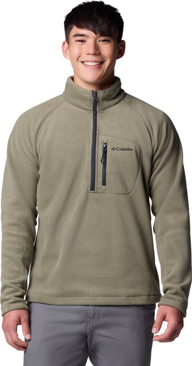 Columbia Fast Trek™ III Fleece-Herrenpullover mit halbem Reißverschluss – Steingrün, Haifisch – Größe XXL