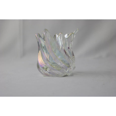 Mansion Atmosphäre Teelichthalter Tulpe weiß 9x9x9,3cm