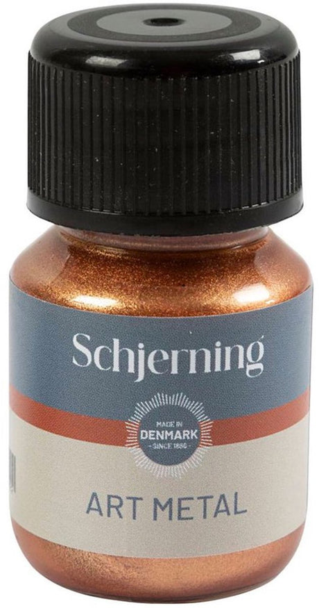 Creativ Company Metallfarbe – mittleres Gold – glänzende Farbe – für verschiedene Oberflächen – 30 ml – Kunstmetall – auf Wasserbasis – perfekte Deckkraft – einfach aufzutragen