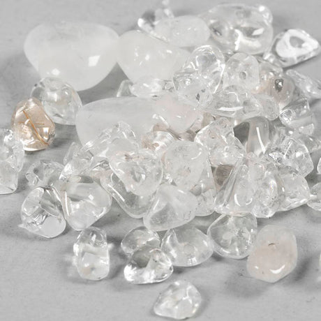 Creativ Company Kristallperlen, klarer Quarz, D 7-12 mm, Lochgröße 1 mm, ca. 63 Stück, transparente Farben, 63 Stück 1 Box