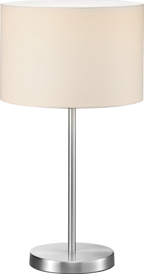 Trio Hotel - Tischleuchte - Nickel matt - exkl. 1x E27 4,9 W - Schnurschalter
