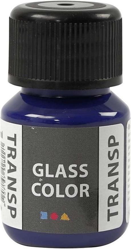 Creativ Company Creotime Glas-Porzellanfarbe Glasfarbe 30 ml blau
