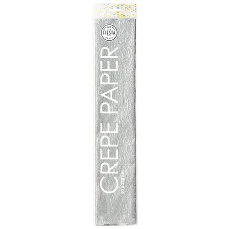 Globos Krepppapier silber, 50x250cm