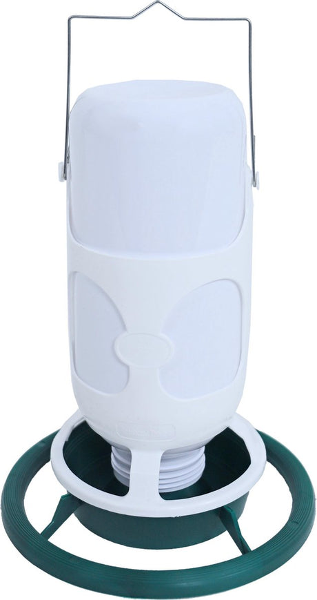 Fauna flesautomaat met plastic pot groen wit, 1 liter