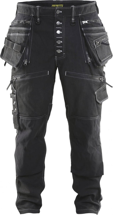 Blåkläder Baggy Denim Stretch x1900 19991141 | schwarz | Größe c54 - 7330509493243